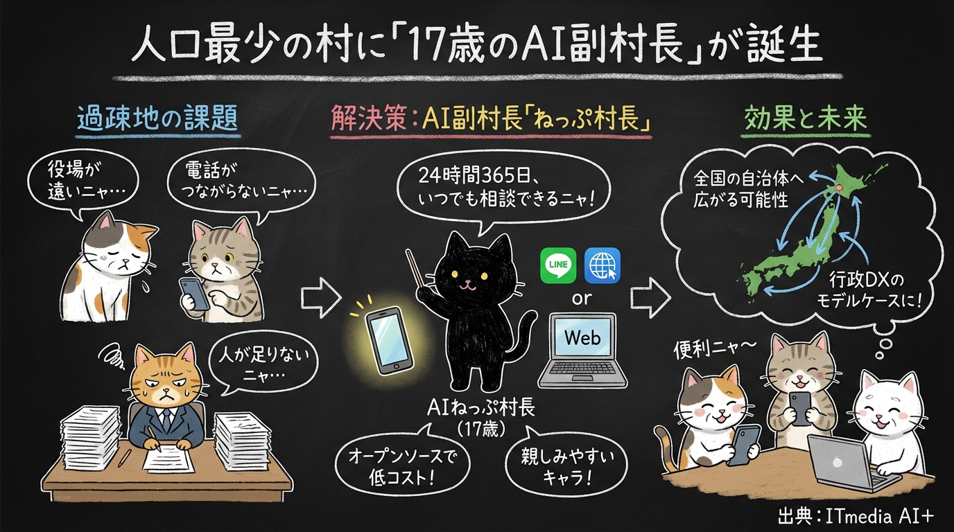 人口最少の村に「17歳のAI副村長」が誕生 — 北海道の過疎地が挑む行政DXの最前線