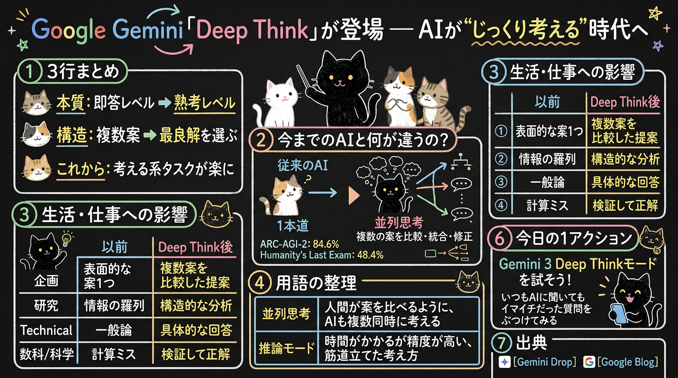 Google Gemini「Deep Think」が登場 — AIが"じっくり考える"時代へ