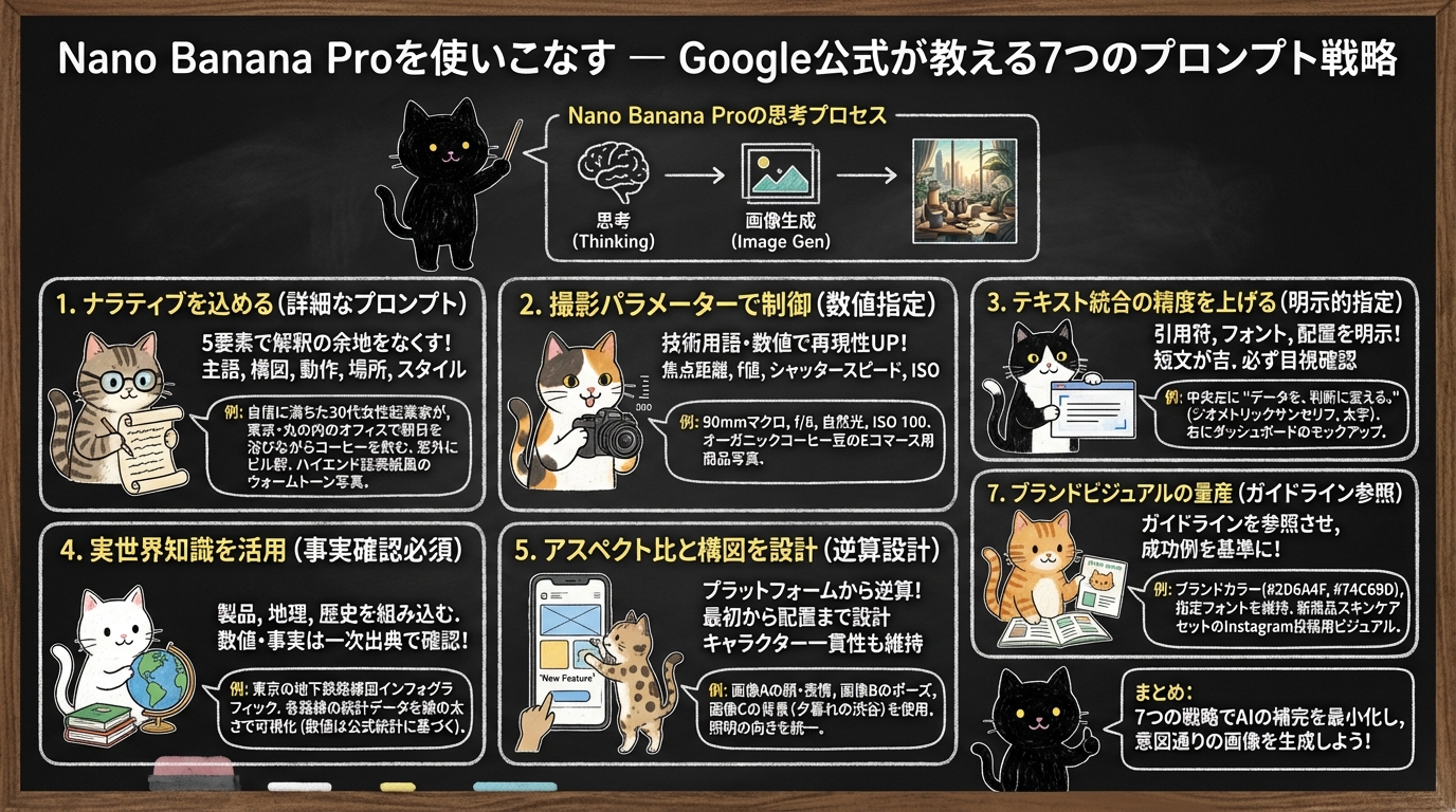Nano Banana Proを使いこなす — Google公式が教える7つのプロンプト戦略