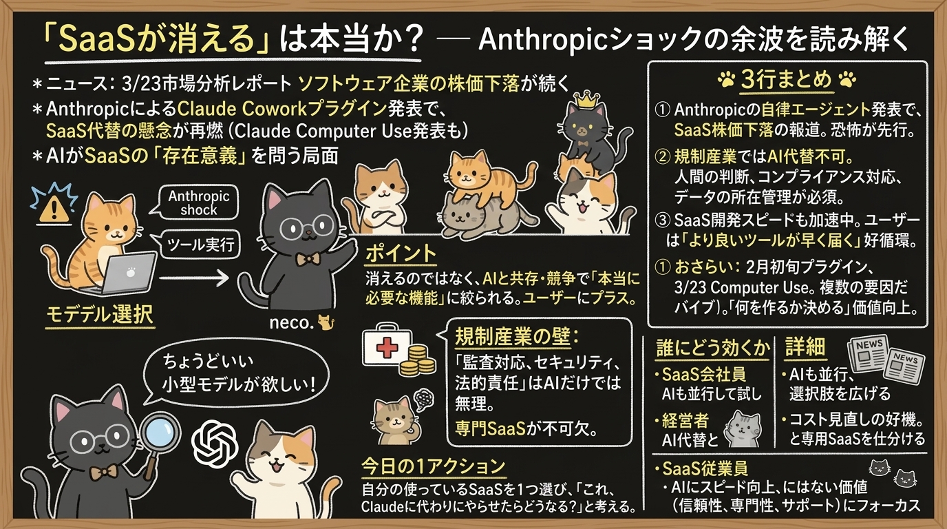 「SaaSが消える」は本当か？ — Anthropicショックの余波を読み解く
