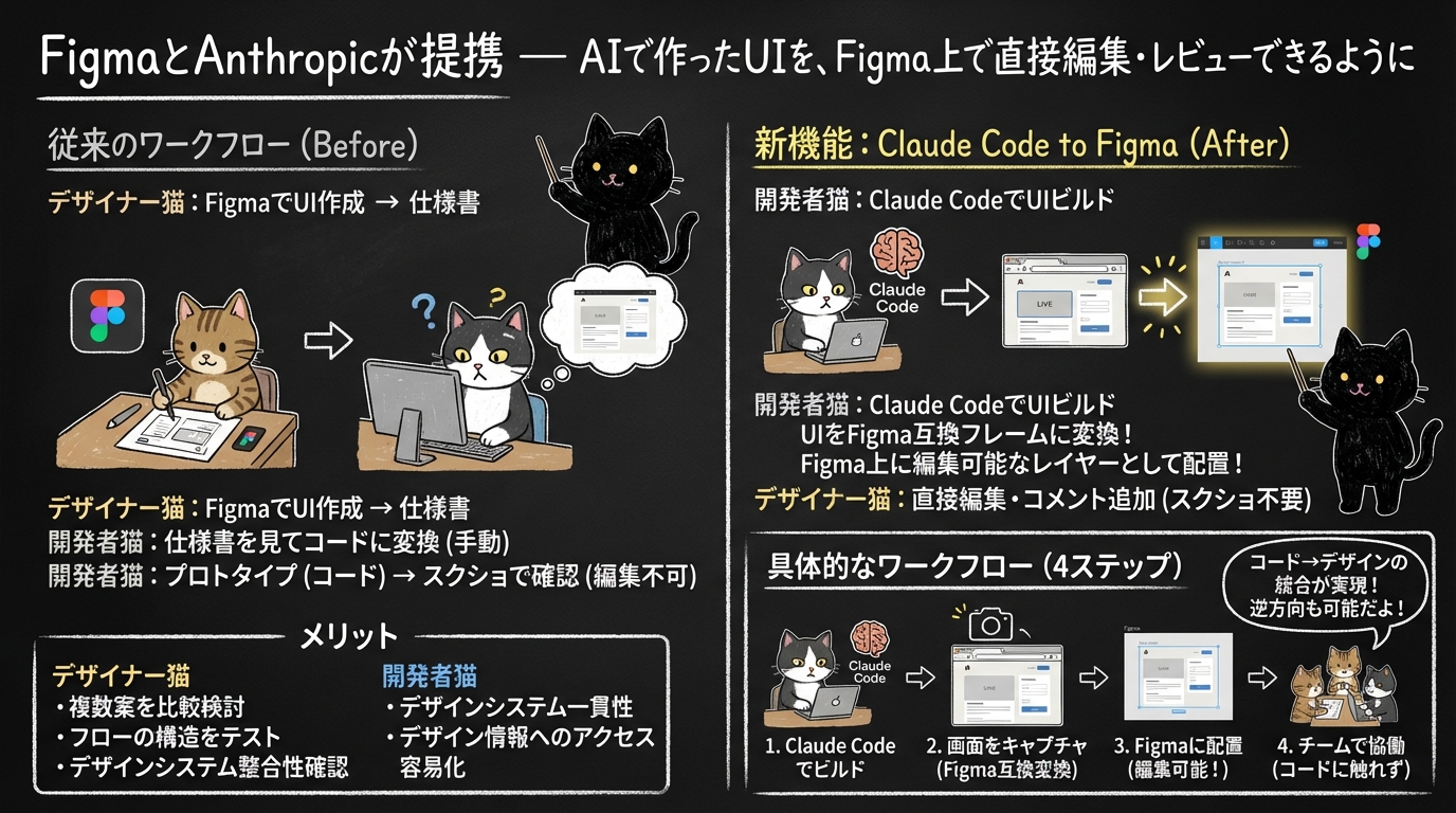 FigmaとAnthropicが提携 — AIで作ったUIを、Figma上で直接編集・レビューできるように