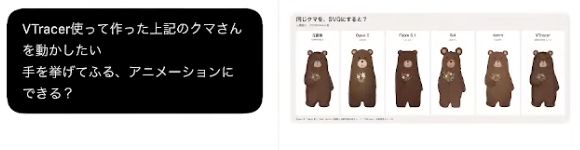 CodexにくまのSVGを動かしてほしいと依頼した実際のプロンプト