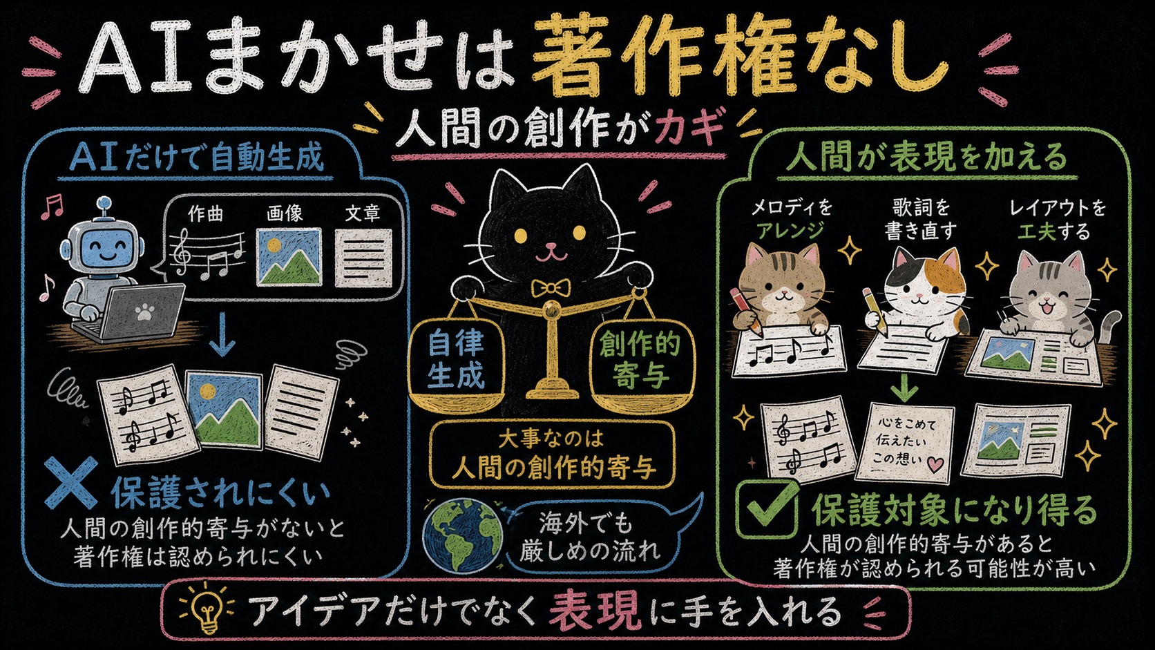 AIまかせは著作権なし