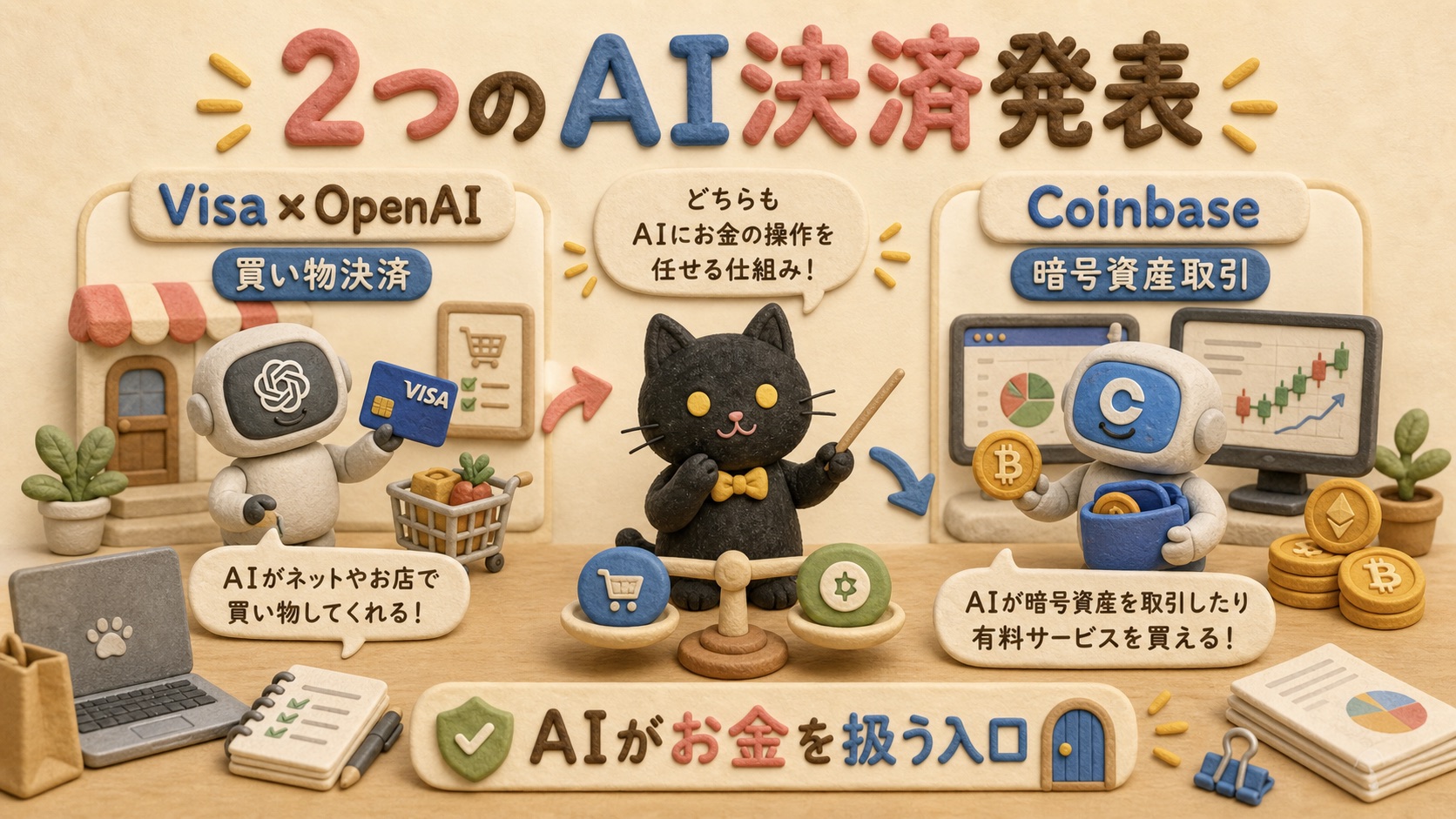 2つのAI決済発表