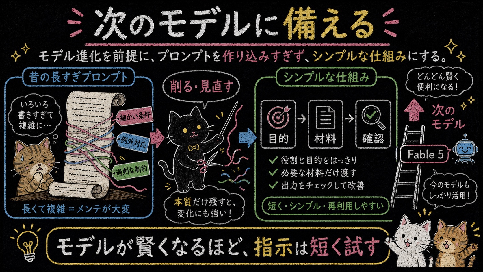 次のモデルに備える